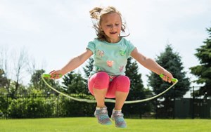 girl with jump rope