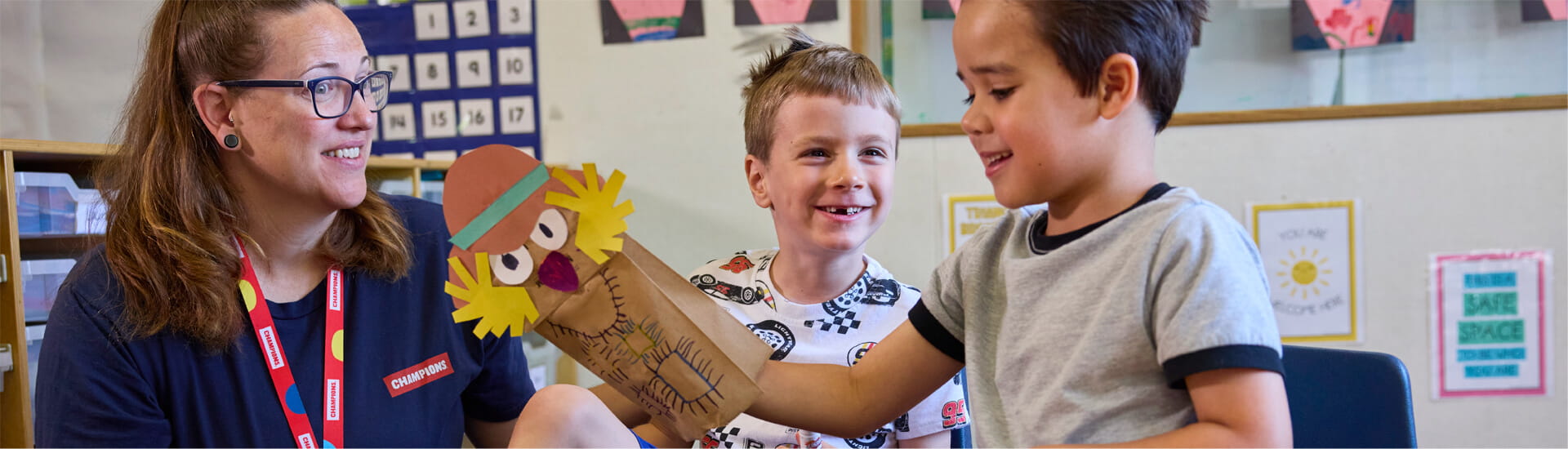 before and after school at Champions