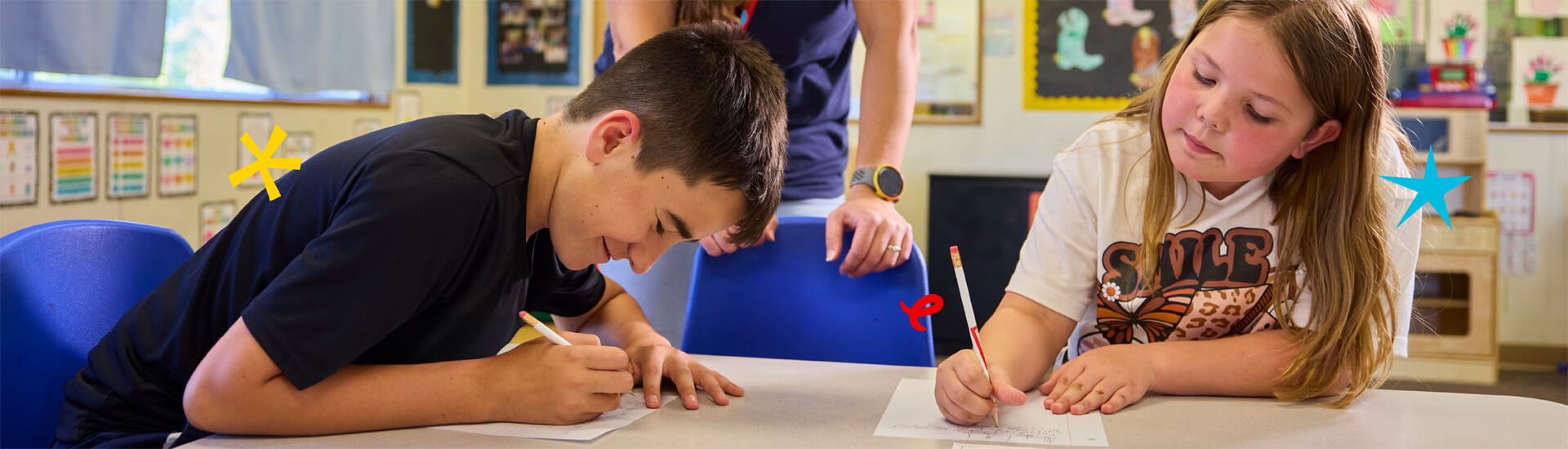 students at after school care